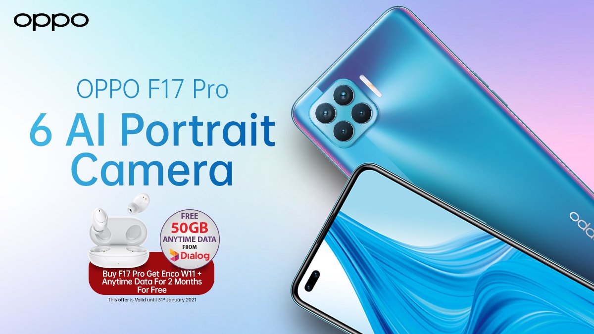 OPPOSriLanka's tweet photo. Explore all the functionalities that make selfies and portraits more sophisticated than ever with #OPPOF17Pro.
OPPO F17 Pro | Rs. 69,990
Know more: https://t.co/jebRFhCOcx
#UltraFunction #UltimateFun https://t.co/30PkEaAbzD