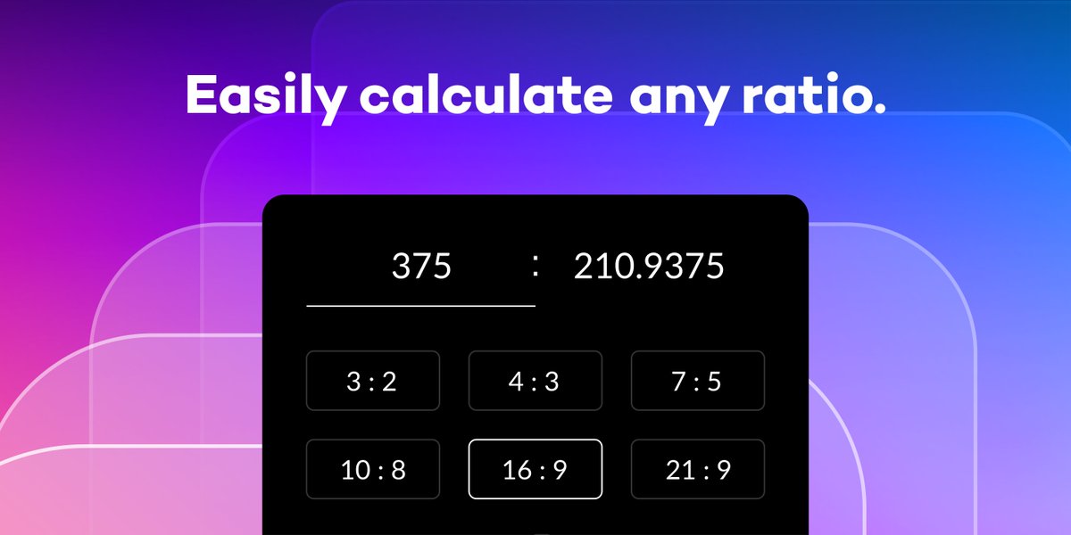 sizeyapp's tweet photo. Ratios have never been so easy. ⚡️ https://t.co/5Rimgnduuh