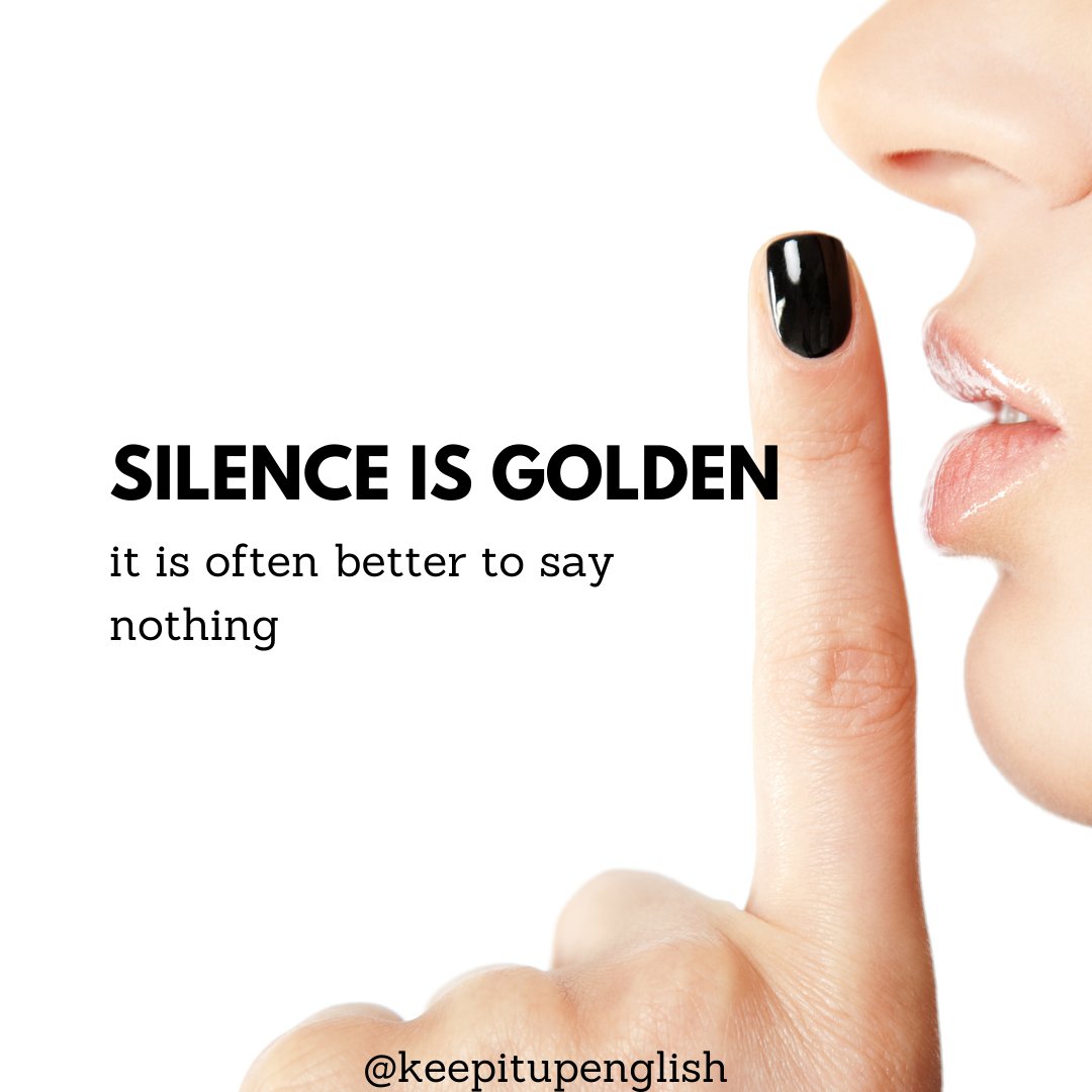 keepitupenglish's tweet photo. Zgadzacie się, że milczenie jest złotem? Czy raczej nie podzielacie tej opinii? 🤔🧐
Dajcie znać! :)
#gold #english #silence #learning #LearnEnglish #learnenglishonline #nauka #angielski #złoto #cisza #英語 #勉強 #日本語 #金 https://t.co/qpFnFGN8it