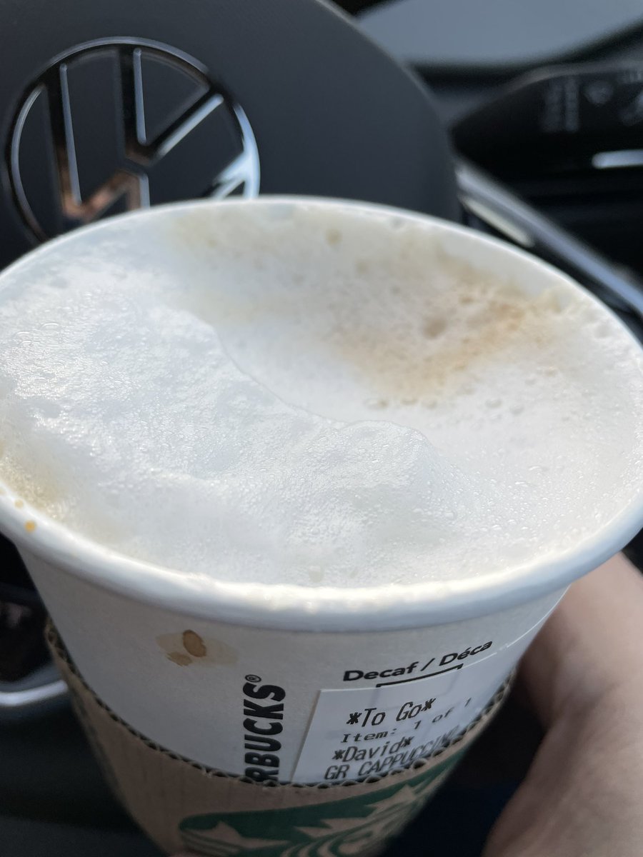 dms2507's tweet image. “Do you want chocolate on your cappuccino?” “Yes please.” #InvisibleChocolate #WhyAsk @StarbucksUK