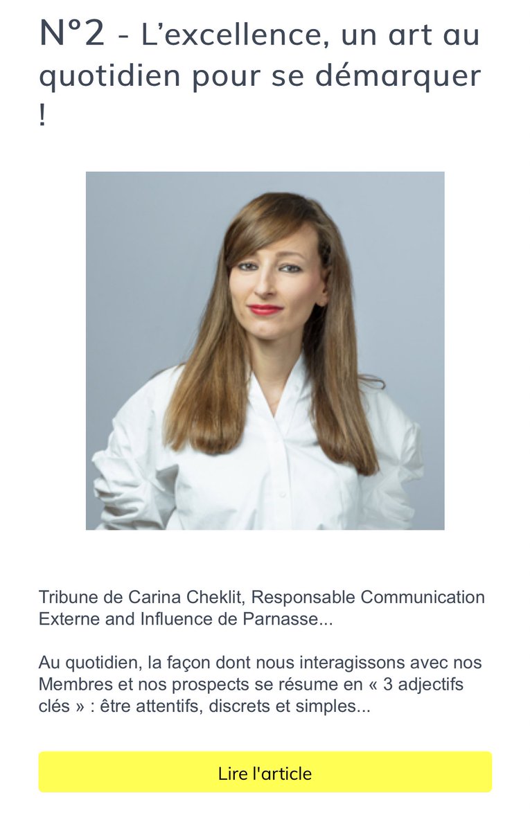 CarinaCheklit's tweet photo. Honorée de faire partie du top 5 des lectures de @CultureRP en 2020 auprès de grands professionnels de la #communication : @F_Touze_SCom &amp; @StephaneBilliet ! Bravo à vous ! 👏🏻https://t.co/7YkPePmLF2 

Un grand merci, à nouveau,@Michielsmarc pour votre confiance ! #top5 #Topof2020 https://t.co/WZFs7Ube30