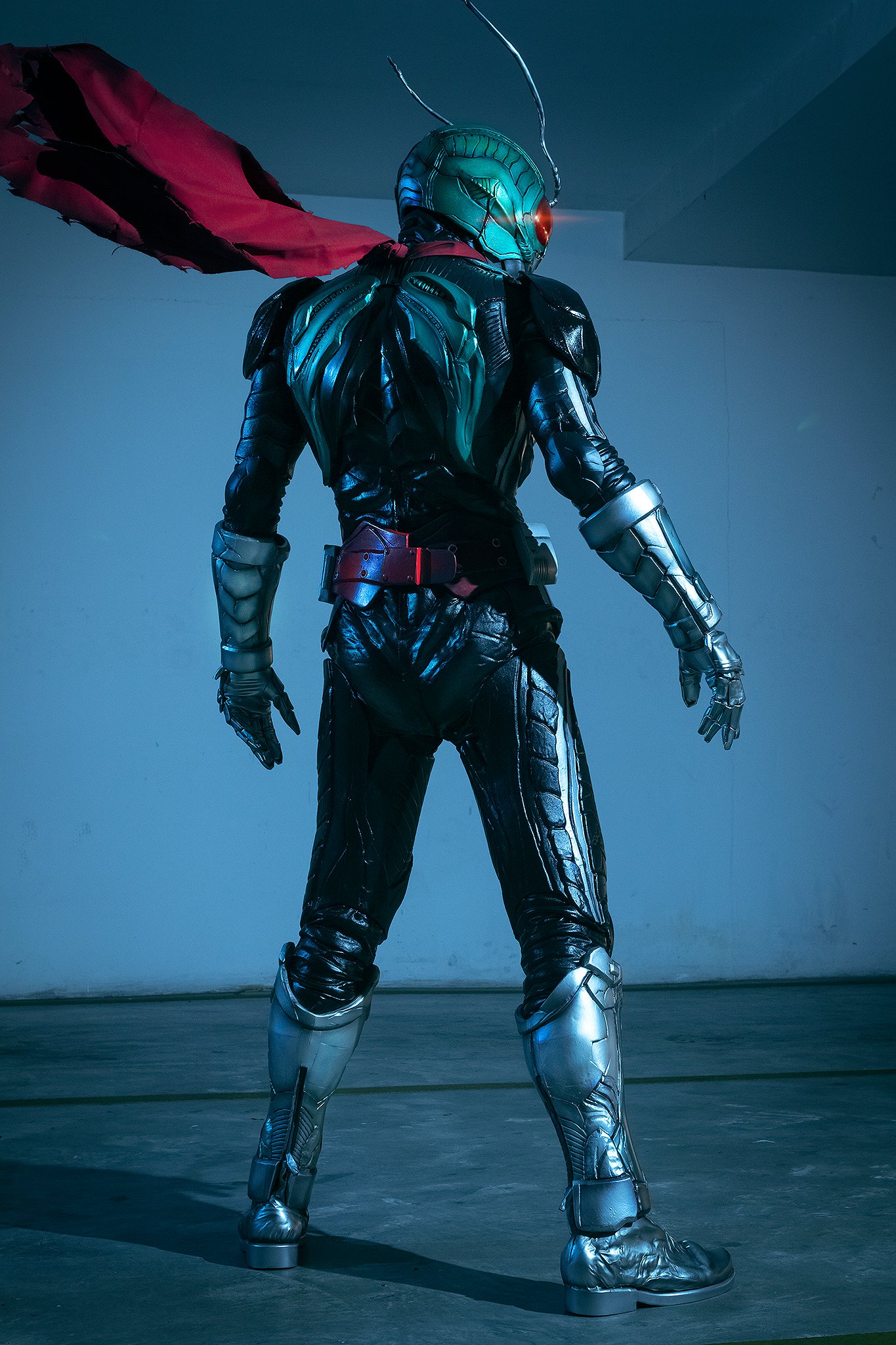 ME 新品 仮面ライダー新1号 コスプレ用スーツ 一体式 眼発光仕様 ME 新品 仮面ライダー新1号 コスプレ用スーツ 一体式 眼発光仕様