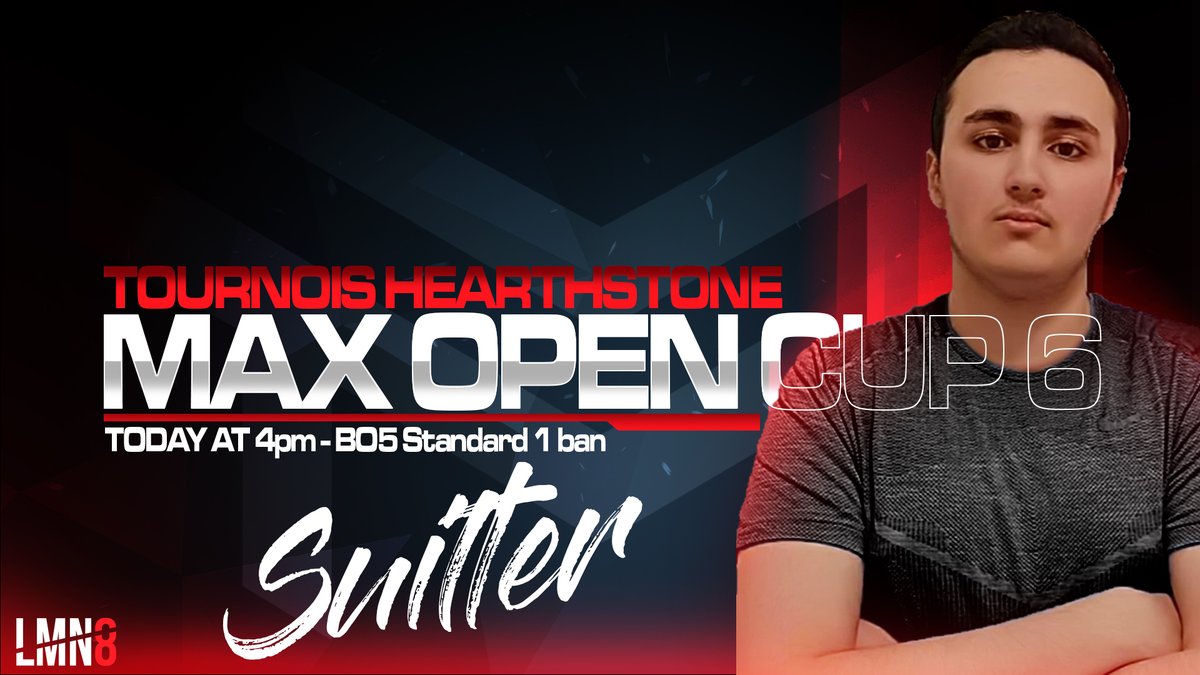 TeamatesG's tweet photo. ⚫️Hearthstone #MAXOPENCUP6🔴

➡️Pour rappel c'est aujourd'hui le premier match de @SuilterHS dans le tournoi proposé par @MAXTeamEsport ! 💪
Bonne chance, toute la @TeamatesG est avec toi 🎉!

#esport #hearthstone #gaming https://t.co/vFDImqBdIQ