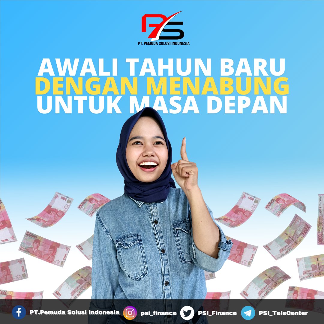 PSI_Finance's tweet photo. Awal tahun baru yuk mulai kebiasaan baru untuk mulai menabung.

Mau nabung dimana? ya di PSI Finance aja !

Dengan metode autodebet uang kamu akan secara otomatis terpotong untuk ditabungkan, tanpa perlu memisahkan uang untuk ditabung lagi.

Dan banyak kelebihan lainnya menanti ! https://t.co/YxPgm7kMpO