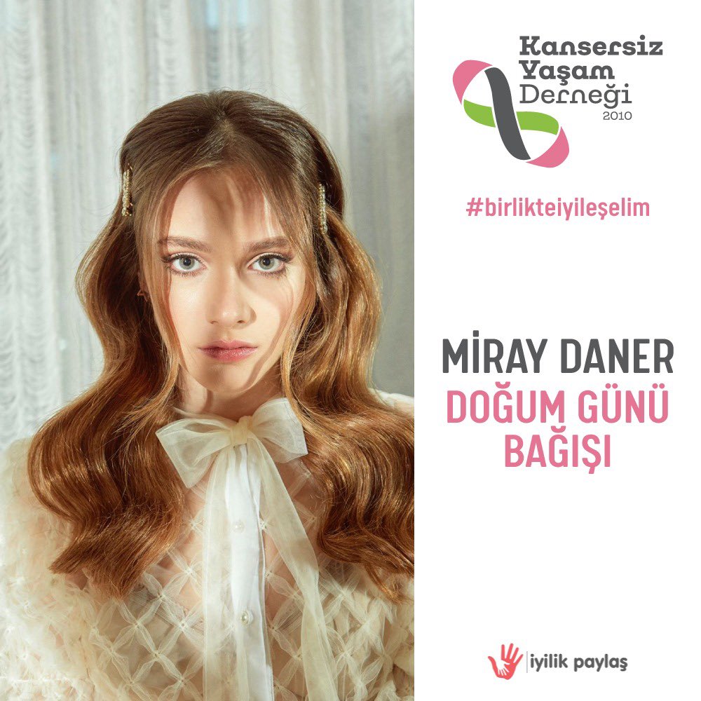 miraay_daneer's tweet photo. 15 Ocak benim doğum günüm. Bundan önceki doğum günlerimde bana ve dokunduğunuz kalplere çok özel armağanlar verdiniz. Gelin bu doğum günümde @KansersizYasam derneğindeki çocukların gülümsemesine vesile olalım. Hepinize sevgiler 🤍

https://t.co/57tM9T7cM8 https://t.co/wGkdBhEfyv