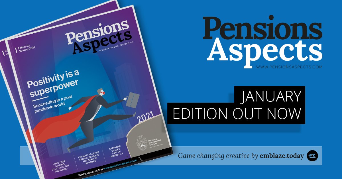 PMIPensions's tweet photo. Read our latest Pensions Aspects magazine focusing on the new norm.
Available to PMI members: https://t.co/hVQSTxnZSD
#PMIpensions #pensions #trustees #PensionsAspects https://t.co/JDNbRvuCh8