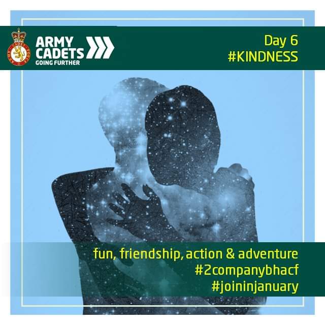 2coyprrepbhacf's tweet photo. Day 6
#kindness
#joininjanuary
Think of someone you care about and what you could do to make their day even better
How could you make a positive impression on someone you haven't met in person before or in a virtual space?
@ArmyCdtsINSPIRE @cf_hmindsni @CFHealthyMinds @bn_west https://t.co/I9eDMxscrM