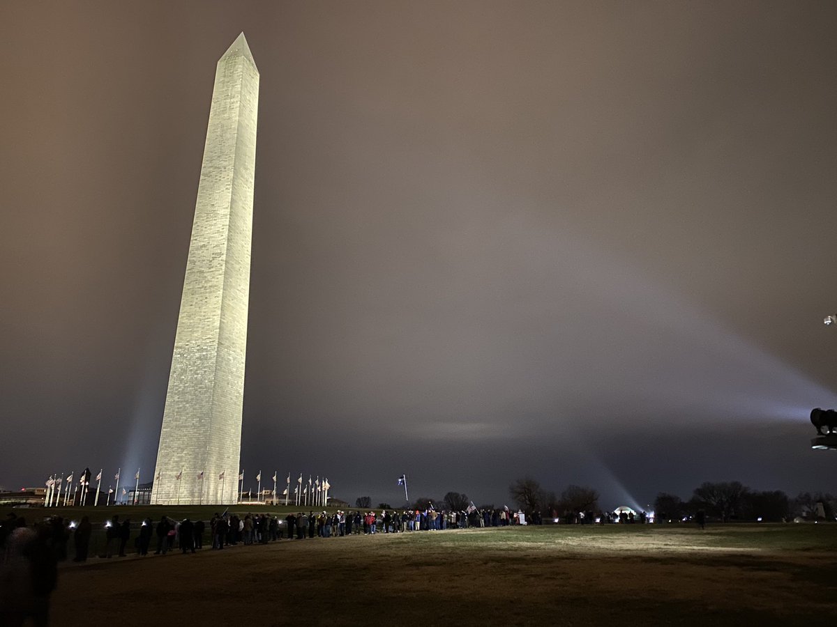 A person near the front of this line got here at 10:30 pm Tuesday.