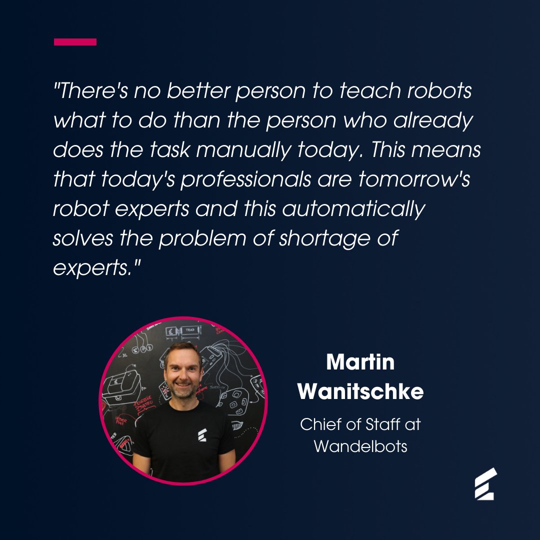 wandelbots's tweet image. In an interview with @itmeetsindustry, Martin Wanitschke explains how we are making robot programming as easy as using a PC or a mobile phone.
Read the full interview here ➡️ industry-of-things.de/die-fachkraeft…
___
#robotsforthepeople #nocoderobotics #robotvalleydresden #tracepen #wandelbots