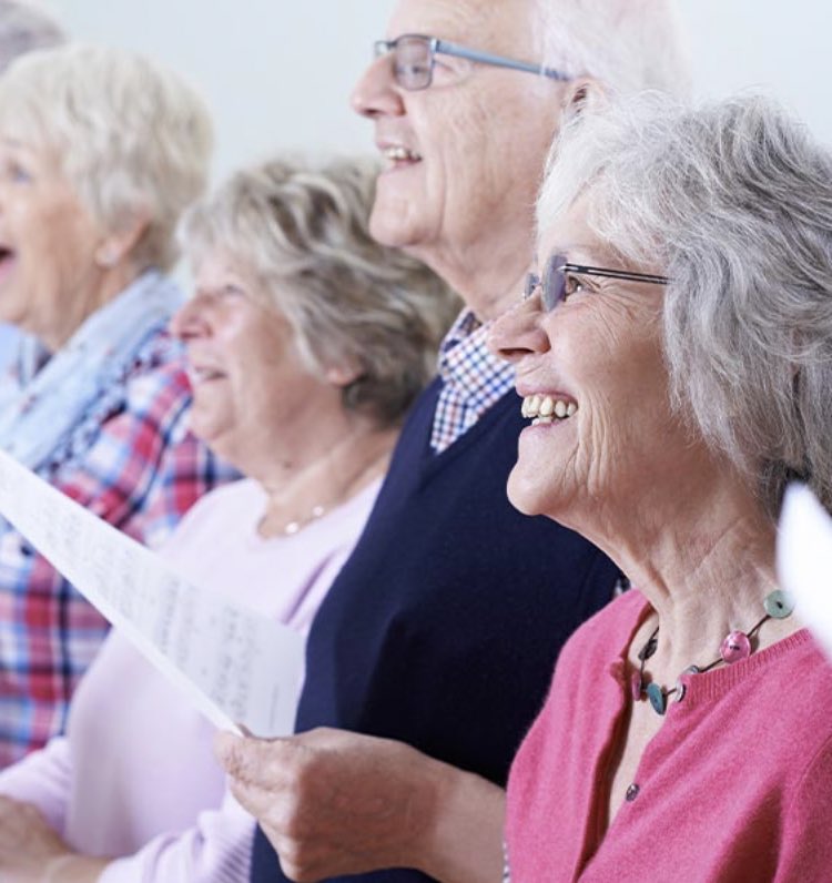 2/4 There is a growing evidence base for efficacy, and a range of activities already exist that are well suited to referrals e.g.  #musictherapy,  #livemusic programmes and projects, personal  #playlists,  #community initiatives such as  #dementiachoirs. 