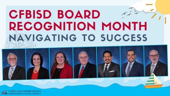 Blalack MS (@blalackms) on Twitter photo January is School Board Appreciation Month. Please join us in honoring the wondering CFBISD Board of Trustee for their unwavering support of our schools, families and communities. We thank you for all that you do! @DrChapmanCFBISD <a href="/CFBISD/">Carrollton-Farmers Branch ISD</a> January is School Board Appreciation Month. Please join us in honoring the wondering CFBISD Board of Trustee for their unwavering support of our schools, families and communities. We thank you for all that you do! @DrChapmanCFBISD <a href="/CFBISD/">Carrollton-Farmers Branch ISD</a>