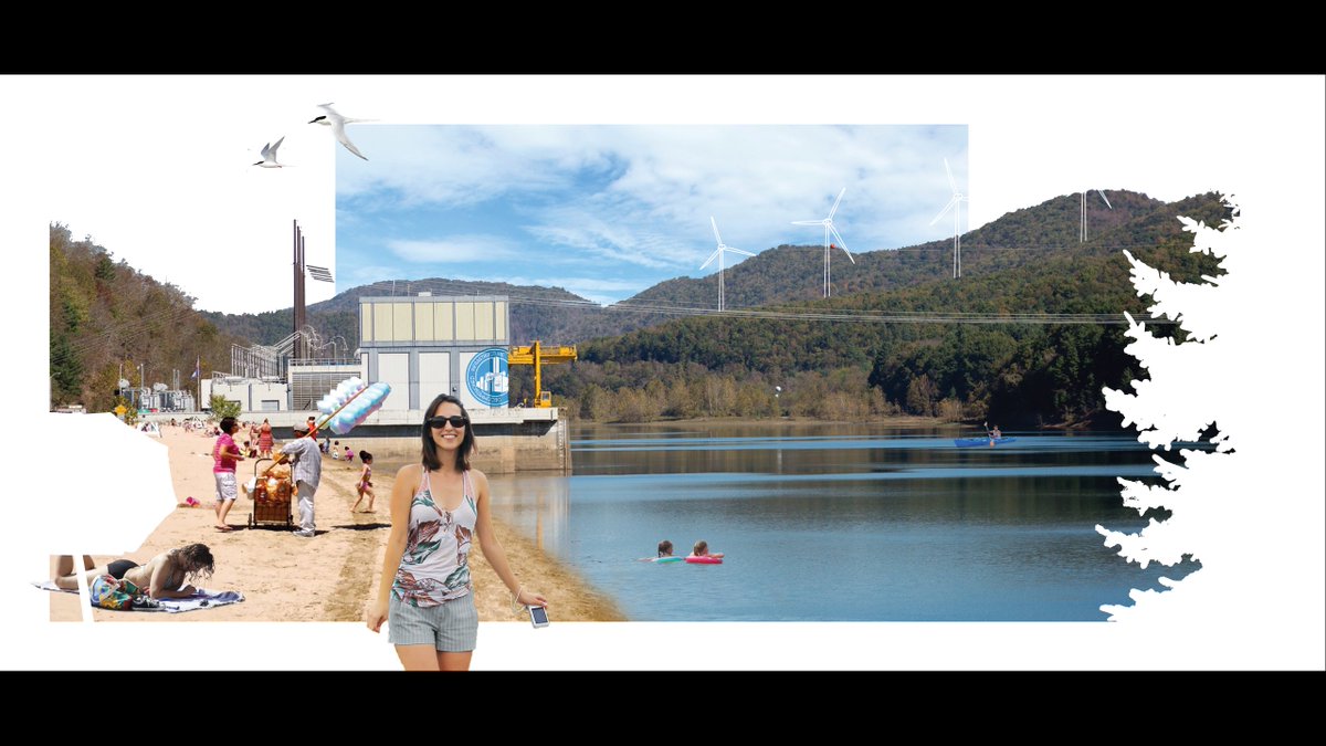 On the pumped hydroelectric storage side, here are a few images of how this might work (and be paired with clean power generation) from students in my 2019 GND studio that focused on Appalachia: