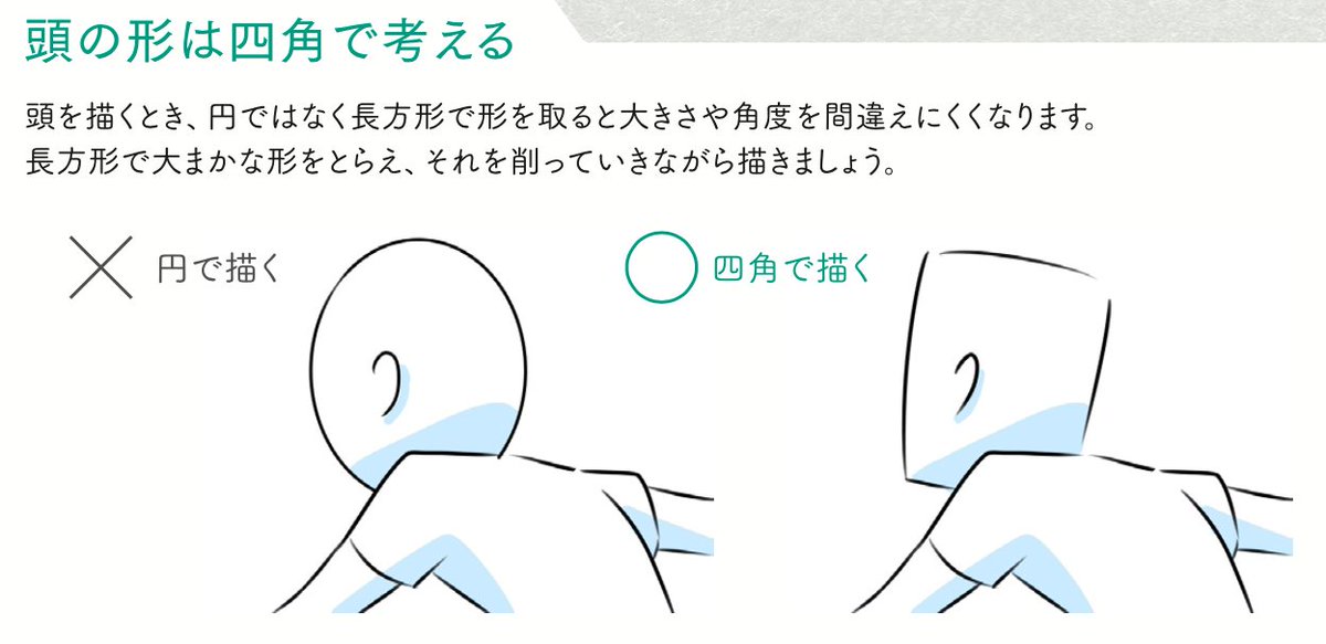 首は一旦無視 なるべくまとめる 胸上の描き方 アニメ私塾累計18万部突 アニメ私塾の漫画