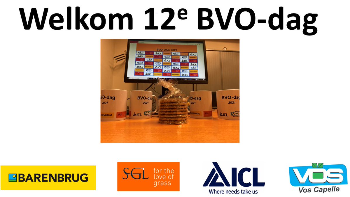 De organisatie is er klaar voor morgen de 12de BVO-dag. Dit keer niet in een stadion maar in een online omgeving. #kwaliteitwintaltijd <a href="/voscapelle/">Vos Capelle</a> <a href="/ICL_Turf/">ICL Growing Solutions - Turf & Landscape 🇬🇧🇮🇪</a> <a href="/SGLsystem/">SGL</a> <a href="/BarenbrugNL/">BarenbrugHolland</a> #makelifebeautiful