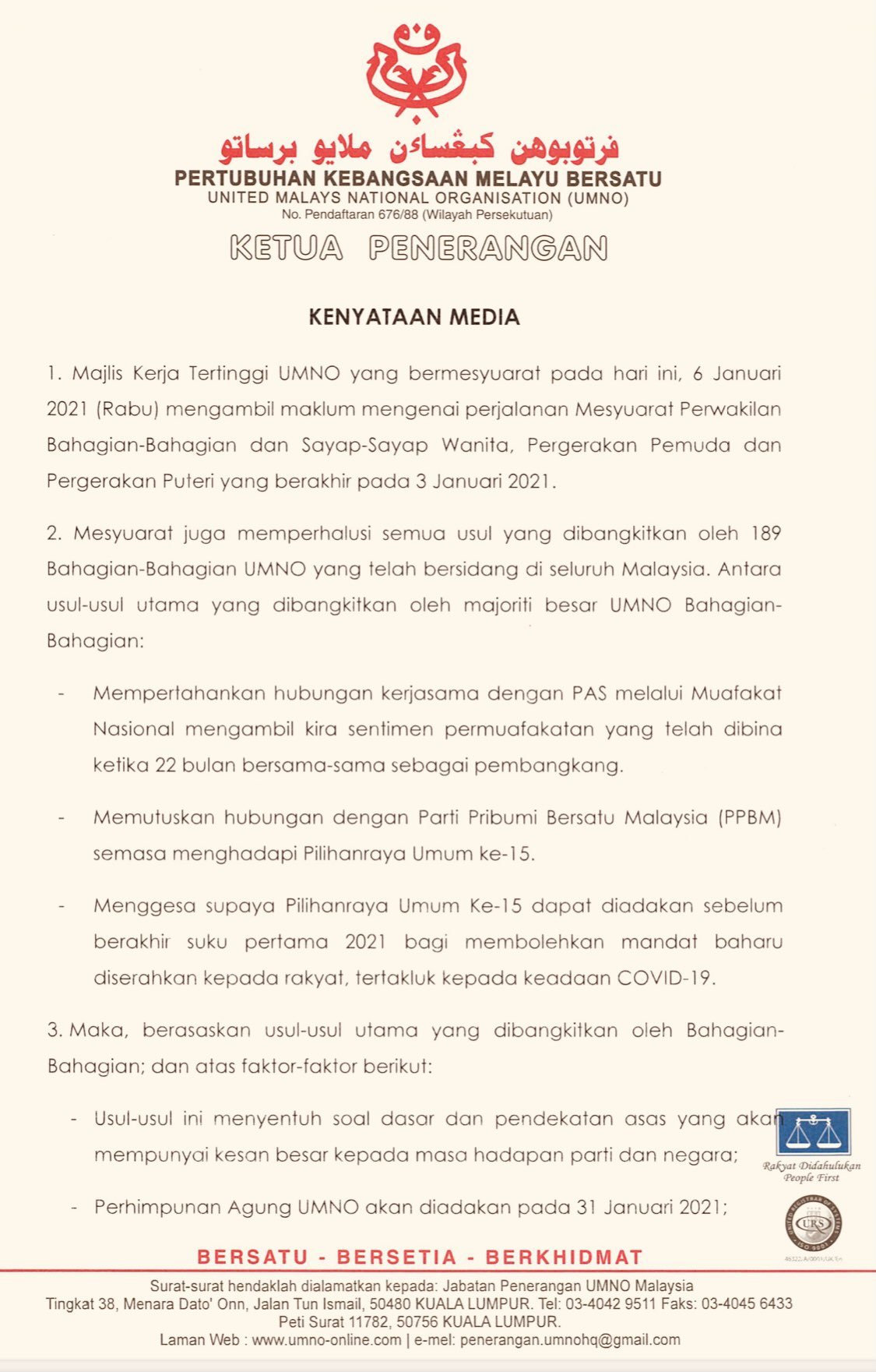 sejarah penubuhan umno pdf