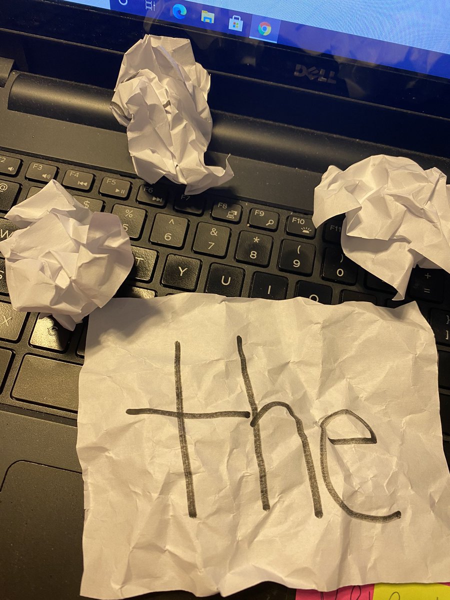 Virtual learning still allows for indoor snowball fights! Practicing reading, writing, and throwing our high frequency words! When the stop sign comes out we pick up one snowball and read it to the class. #AACPSAwesome #KindergartenRocks #snowballfight