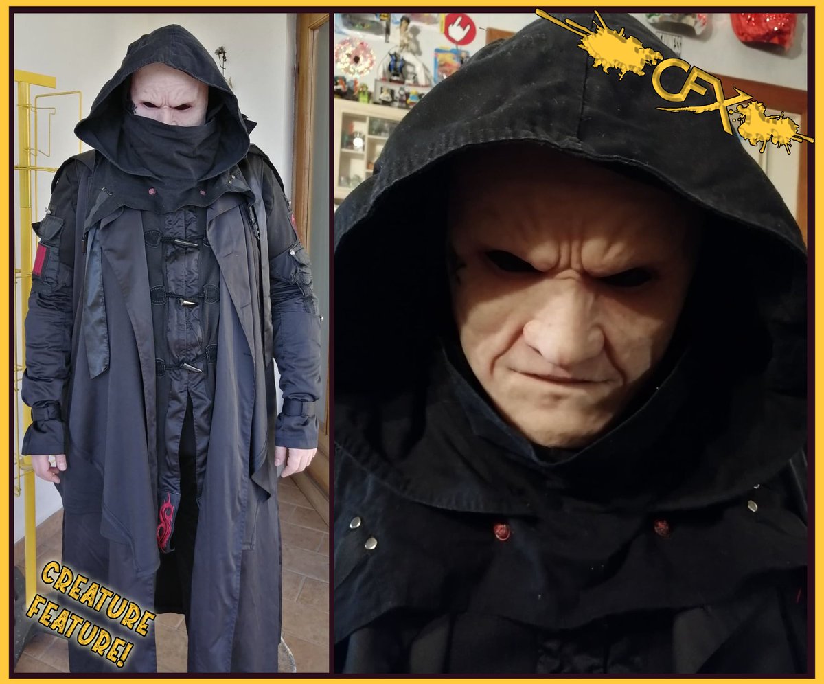 CFXunmasked's tweet photo. Today's #CreatureFeature is from Fabio Taddi who ordered a custom #faceOnly #Gunslinger #Silicone #Mask with some facial modifications and a small tattoo to resemble #Sid from #Slipknot's latest mask!
To be featured, use hashtag #CFXMasks and tag us in your public posts! https://t.co/BujFeKOgHl