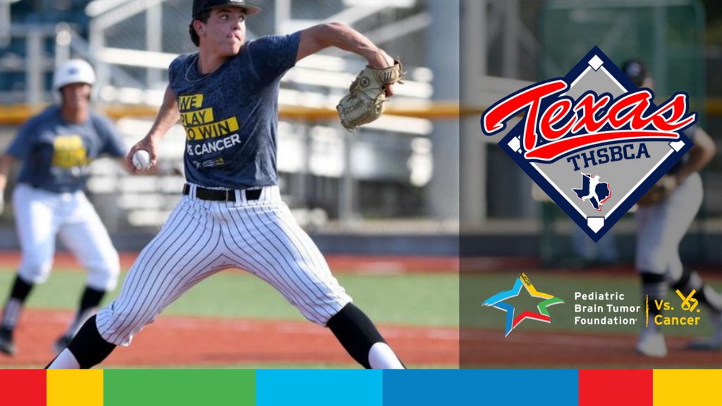 PBTF's tweet photo. Two leaders are teaming up to change the game for kids w/brain cancer! ⚾ @THSBCA - the country's largest statewide association of #HSbaseball coaches - has selected PBTF’s @Vs_Cancer as their official charity partner: https://t.co/9eqyyd9FuT

 #childhoodcancer #vscancer #thsbca https://t.co/UKhGkvXYMc