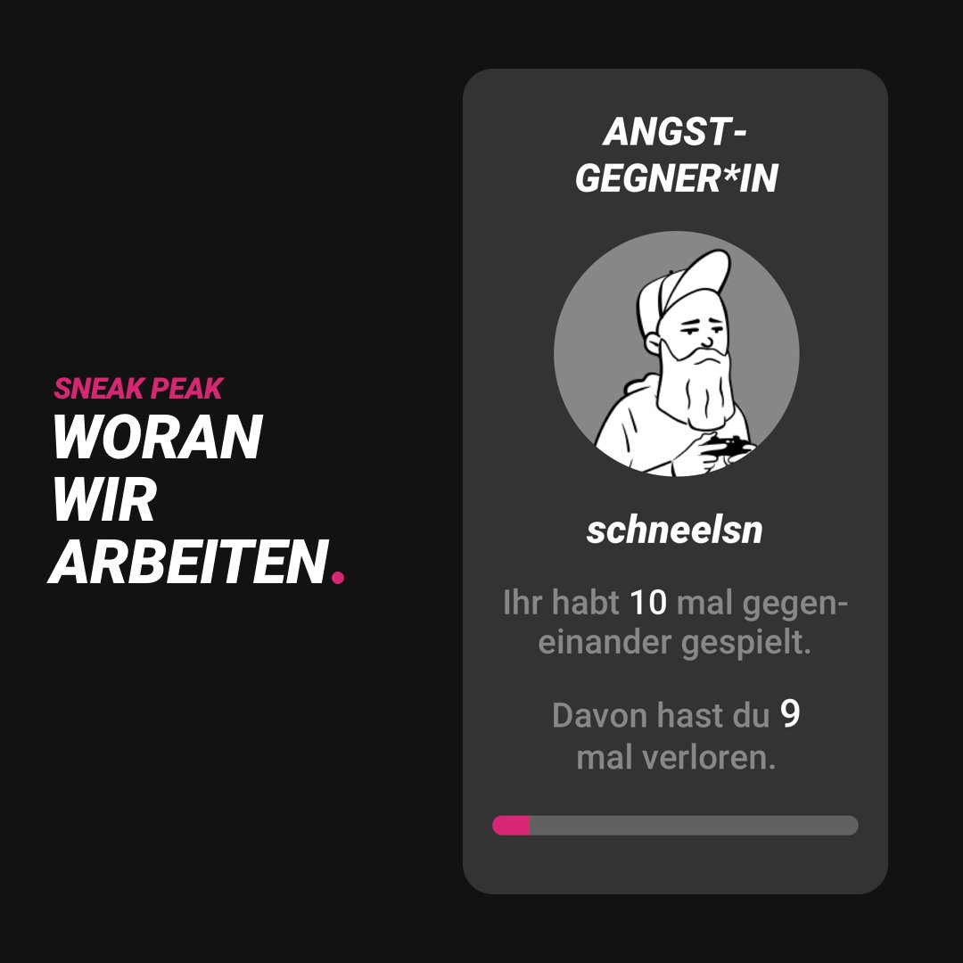 kommkickern's tweet photo. Wir haben uns noch neue Statistiken für euch ausgedacht. Hier eine kleine Vorschau. Aber keine Sorge: Kommt noch mehr. PS: Der sympathische Typ auf dem Bild ist der, der das auch umsetzt. Wenn ihn #Cyberpunk ihn nicht zu doll von der Arbeit abhält ... 🤷‍
#kommkickern #letsfoos https://t.co/xyrimsizex