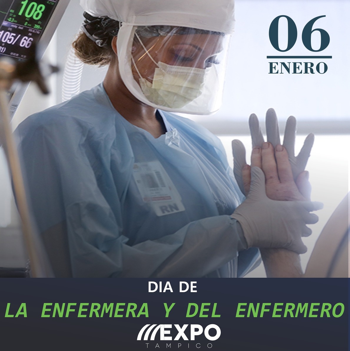 Felicidades a las enfermeras y enfermeros por su dedicación y contribución en el bienestar de  las personas que necesitan de su asistencia.
#GobTam #Tam #Tamaulipas #Tampico #ExpoTampico