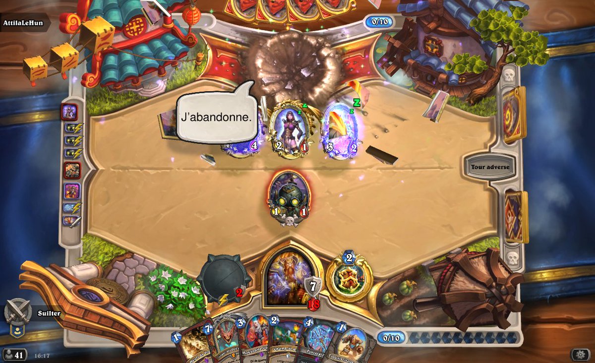 TeamatesG's tweet photo. ⚫️Hearthstone #MAXOpenCup6🔴

➡️@SuilterHS s'impose lors de son premier match avec un beau score de 3-1 (mode du match: KOTH)! 💪

🏆 Félicitations à toi et encore gg à son adversaire. On attend la suite avec impatience! 🎉

@MAXTeamEsport #Gaming #Hearthstone #esport https://t.co/6uPPWpgUOU