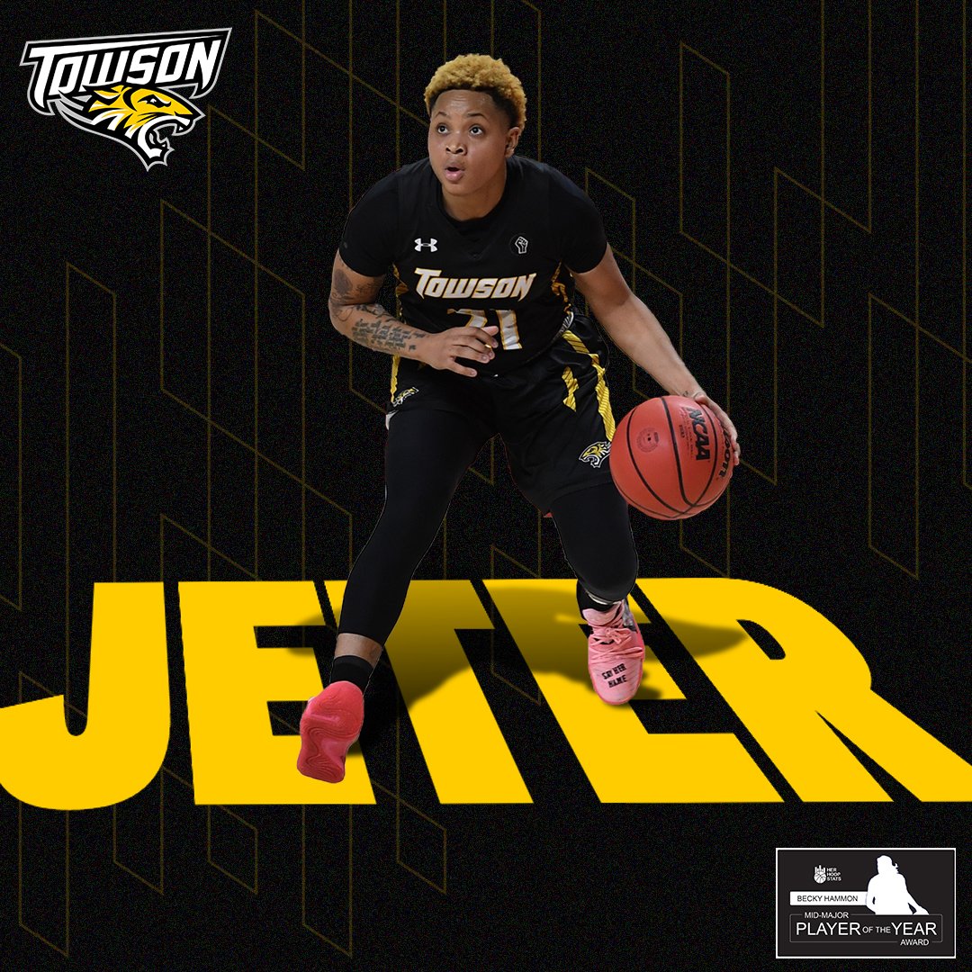Towson Women's Basketball (@towson_wbb) on Twitter photo Kionna Jeter was named to the Becky Hammon Mid-Major Player of the Year Watch List Presented by <a href="/herhoopstats/">Her Hoop Stats</a>.
📰 - towsontigers.com/news/2021/1/6/…
#UnitedWeRoar | #ncaaW Kionna Jeter was named to the Becky Hammon Mid-Major Player of the Year Watch List Presented by <a href="/herhoopstats/">Her Hoop Stats</a>.
📰 - towsontigers.com/news/2021/1/6/…
#UnitedWeRoar | #ncaaW