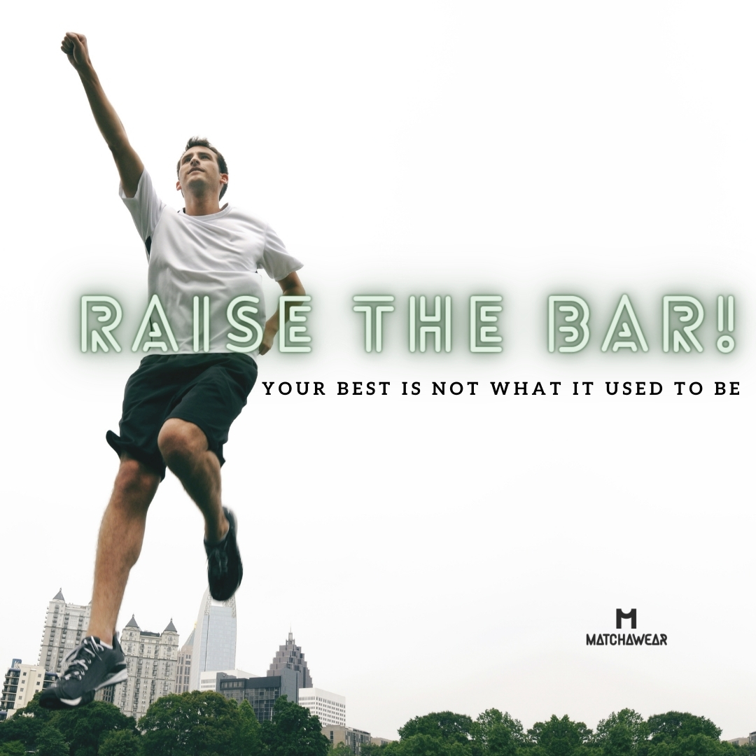 MatchaWear's tweet photo. The bar's been raised ! Don't be complacent in what your best used to be! You can do better! It's time to set &amp; follow through on your new goal, learn new skills, meet new people! In this technology age, it's easy to do these things once you accept that you can!  #WednesdayWisdom https://t.co/xNQJ4mhTu4
