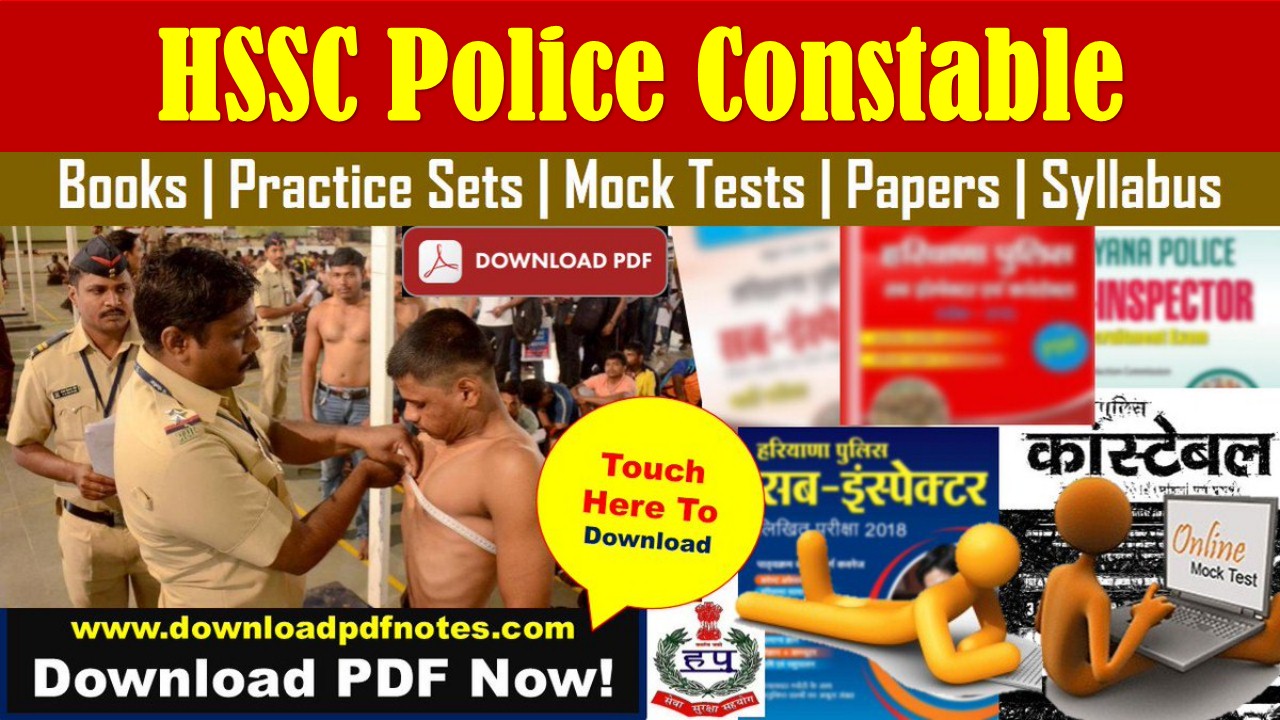 [Syllabus] Haryana Police HSSC Constable Exam Pattern And Papers | Pdf Download