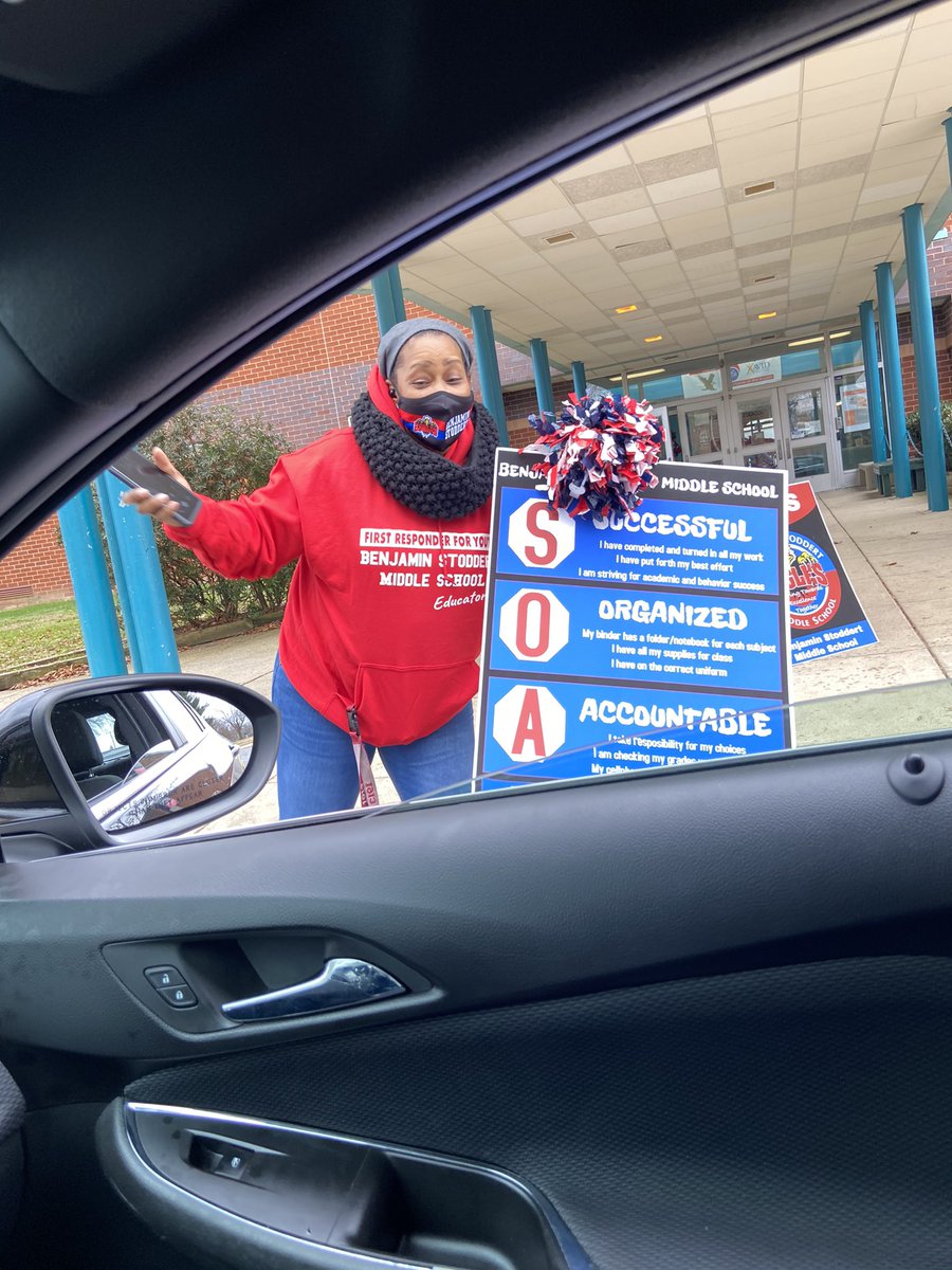 PRINCIPAL_KMS's tweet photo. Special shout out to Principal Morgan our Drive By Celebration! Thank you for our gifts. #stoddertstrong https://t.co/uInicgLK3X
