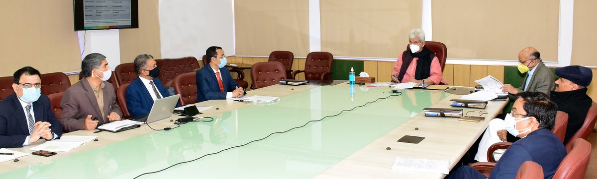 manojsinha_'s tweet photo. Today chaired a meeting with JKEDI and EDII officers; asks them to work in coordination with Mission Youth, J&amp;K to provide sustained handholding to the budding entrepreneurs for their inclusive growth &amp; development. https://t.co/ODSL0hbz0V