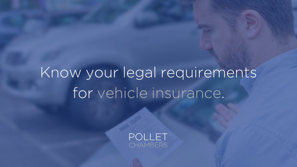 PolletChambers's tweet photo. The legal requirement is that motor vehicles used on any road to which the public have access must have third party insurance. The penalty is a fine of up to £5,000 and/or up to three months imprisonment plus a minimum 12-month disqualification.
#practicallaw https://t.co/Qzb42zErKt
