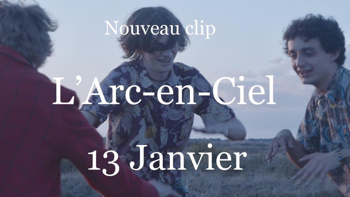 Cet automne nous avons tourné un clip pour notre chanson « L’Arc-en-Ciel » et on peut déjà te dire qu’il sortira le 13 JANVIER 2021 💥

On est très pressés de dévoiler ce projet réalisé avec les merveilleux Samuel Wade, Marek Berger, Enzo Pontonnier et Simon Jayet 💛