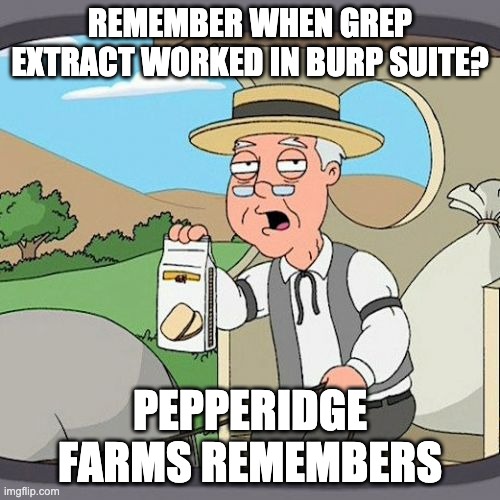 _Kc57's tweet photo. Hey @PortSwigger, remember when grep extract worked in @Burp_Suite?

Can you please look at the issue here: https://t.co/5COty5CsA8 https://t.co/8v9B7iSJxJ