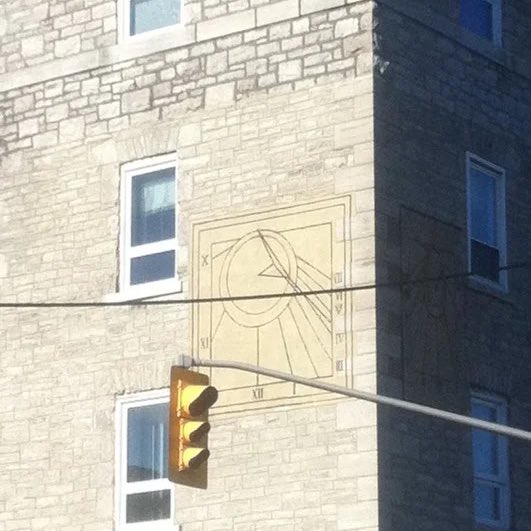 twitandrewking's tweet photo. Hiding in plain sight on Sussex Drive, no plaque or recognition for what is N.America’s second oldest sundial Ottawa’s first public clock. 

https://t.co/UxGm58gDmR https://t.co/Vf3MOU3x8f