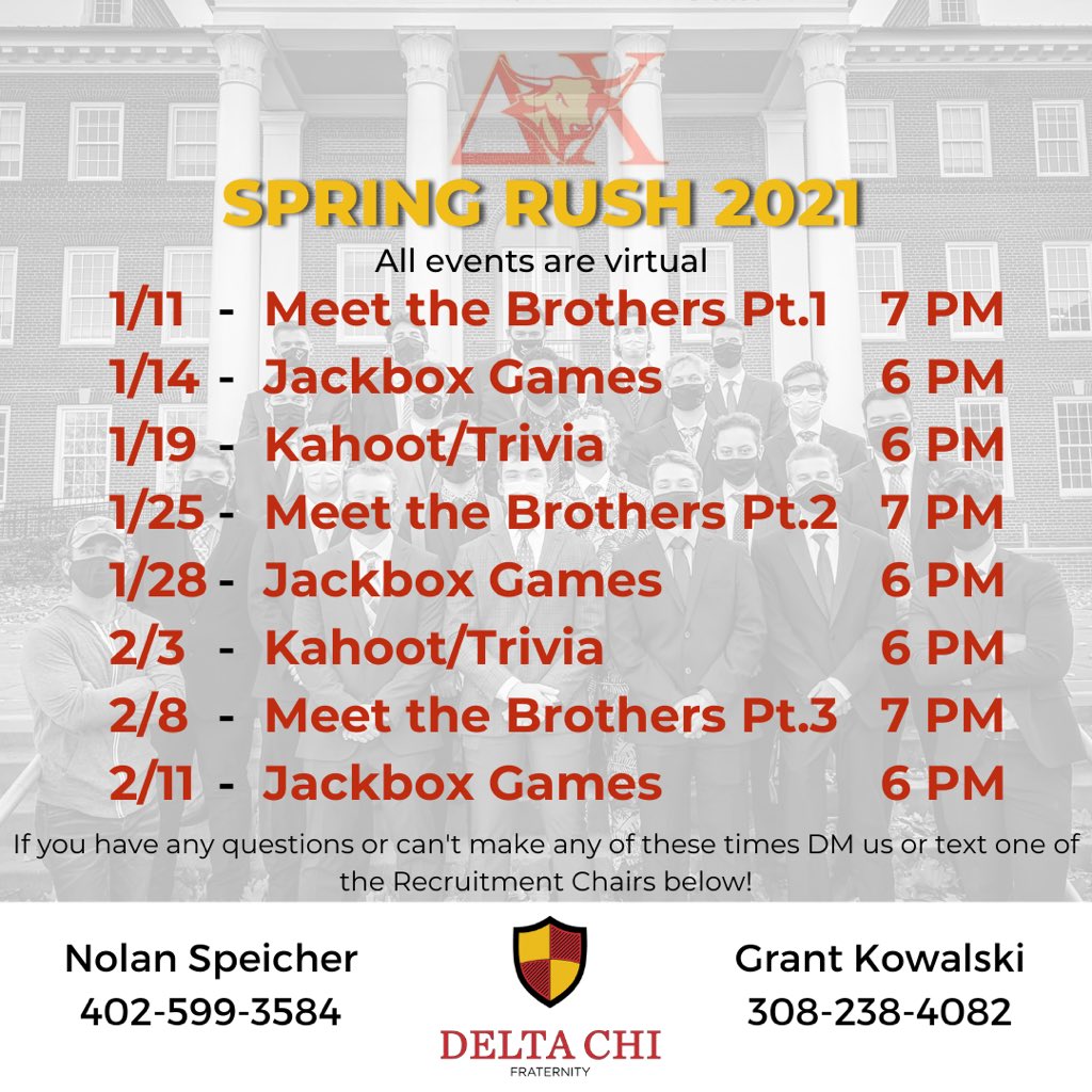 For those interested in becoming part of something bigger this Spring and are looking to make an impact on campus, come check out these recruitment events 👇
