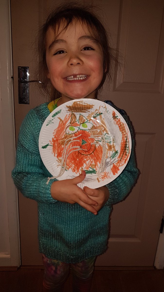 OriginalSHunter's tweet photo. @CwmbachPri Effie created her Cat Jess, because Jess is cute and has soft fur. Effie used string for the whiskers and used many colours to make it look like Jess. https://t.co/BIZuhtYSdY