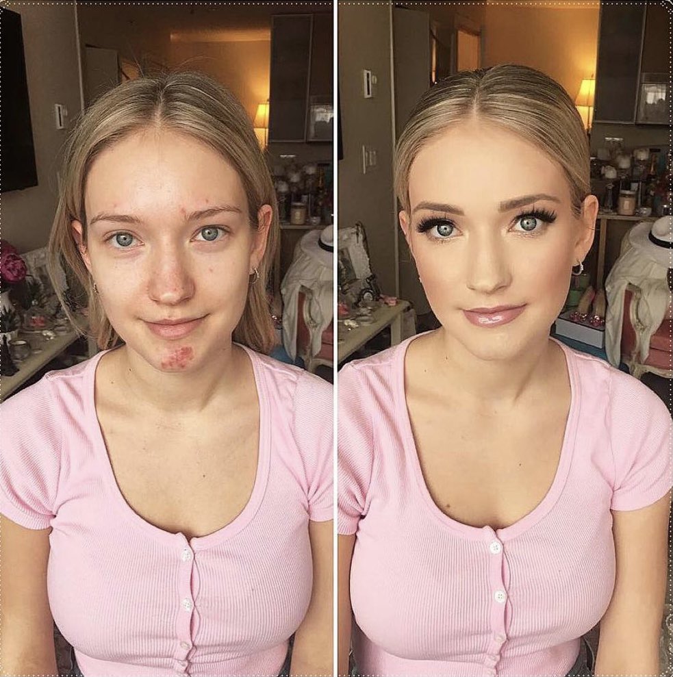 punandfunig's tweet photo. Before and after using the make-over app in my bio 😳 https://t.co/wMDiqd8GJu