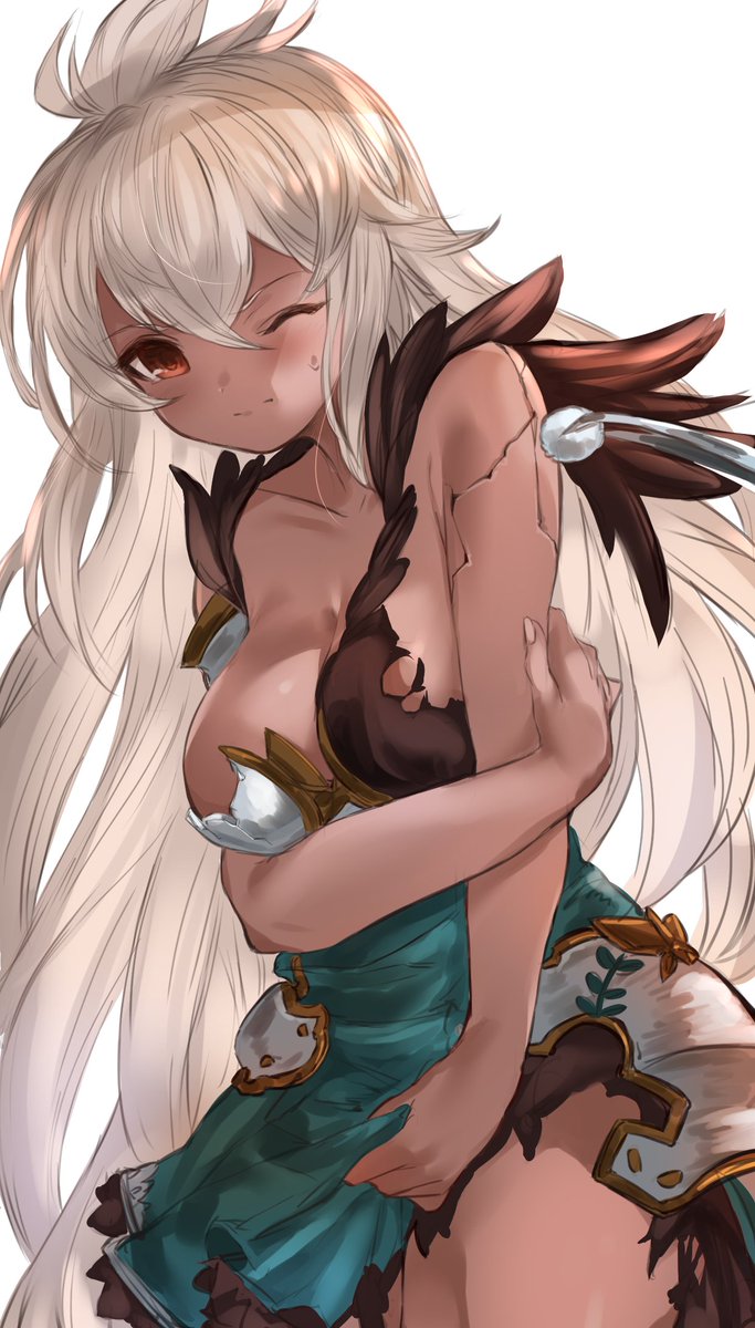 ジ・オーダー・グランデ(グラブル) 「い、痛くしないでくれ... 」|まぉー。のイラスト