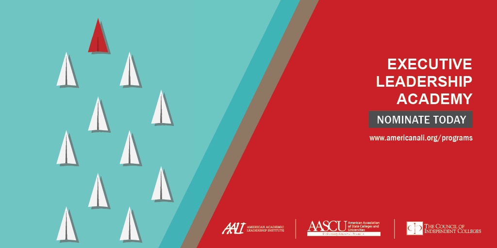 ELA is a year-long academy to prepare cabinet level executives to pursue successful presidencies or positions of greater responsibility. Nominations are being accepted through 1/22/21 for <a href="/CICnotes/">CIC</a> members and 3/19/21 for <a href="/AASCU/">AASCU</a> members. See ow.ly/kMTl50D1ypq for details.
