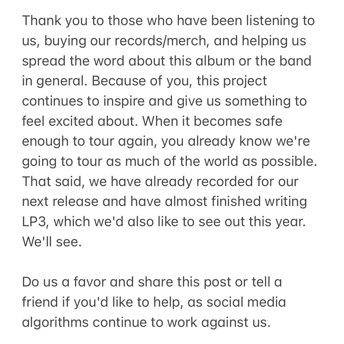 "Garden of Despair" from our upcoming LP is online now, featuring our friend Matt Michel (NØ MAN/Majority Rule).

'We Are Always Alone' is out 1/29 on Closed Casket Activities.

Listen: orcd.co/portrayalofgui…
Pre-order: orcd.co/wearealwaysalo…