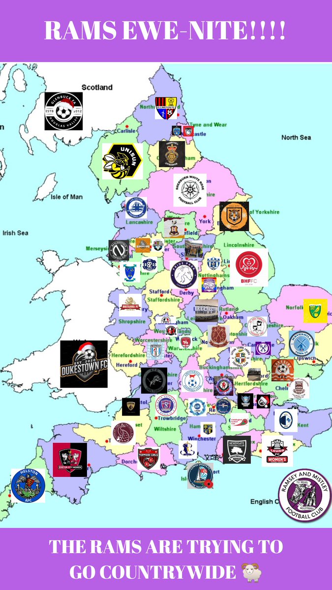 We are so close now we can taste it! 

Thanks to <a href="/Kettering_FC/">Kettering F.C.</a> for taking Northamptonshire and <a href="/sherburn_fc/">Sherburn White Rose Ladies FC</a> for coming forward for North Yorkshire 😁

The final three outstanding Counties are: 

<a href="/HerefordshireFA/">Herefordshire FA</a> 
Rutland 
<a href="/StaffordshireFA/">Staffordshire FA</a> 

Let's get this done today!