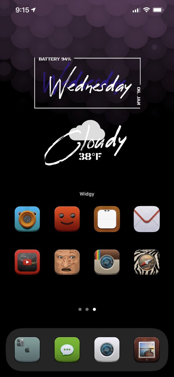 Whew 2021 has started off running. Humbled to be blessed by God. Have a great day all! #HNY2021 

Latest on the 12 pro max

Icons @Attairdu57slm @MtK__Design 
Walls @ChrisJ4ck 
Widgy (can’t remember, credit where due). Slightly modified adding weather data/images/text