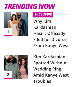 These stories from E! = the official K party line, which they've been pushing for months: things are *moving toward* divorce. Still doesn't make it true. Remember Jay Z & Beyoncé leaked divorce rumors a few years ago? That was a storyline to service "Lemonade"! Everyone does it.