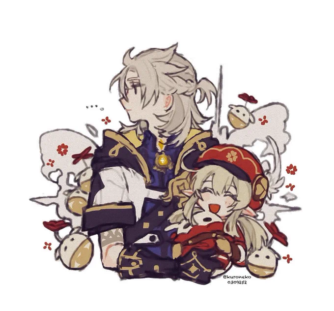 アルベド先生とクレーちゃん 