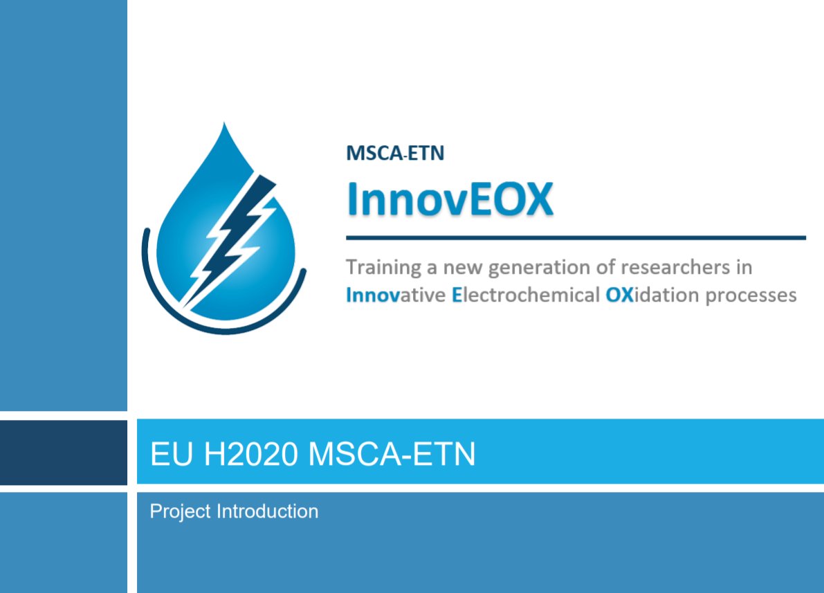 ETNInnovEOX's tweet photo. Have you seen our @ETNInnovEOX project poster? Do you want to know more about what is behind the research of each of our ESRs? Then check out our project presentation at: https://t.co/WurNJCheDG
#wastewater #water #H2020 #EU #environment #research #science #sustainability https://t.co/tR6RCM1qwk