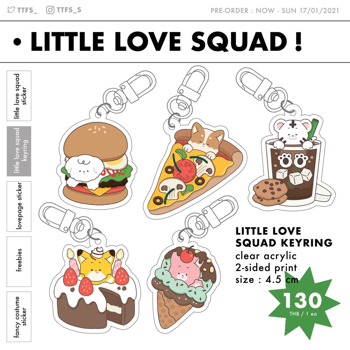 ttfs_'s tweet photo. (pre-order) now - sun 17/01

LITTLE LOVE SQUAD! by ttfs_
sticker / keyring 

📩more info. pls dm

สั่งซื้อ https://t.co/Nq04274LdC 

#แผงลอยเลิฟ #ตลาดนัดnuest #NUEST https://t.co/ZaDjSAi4lZ