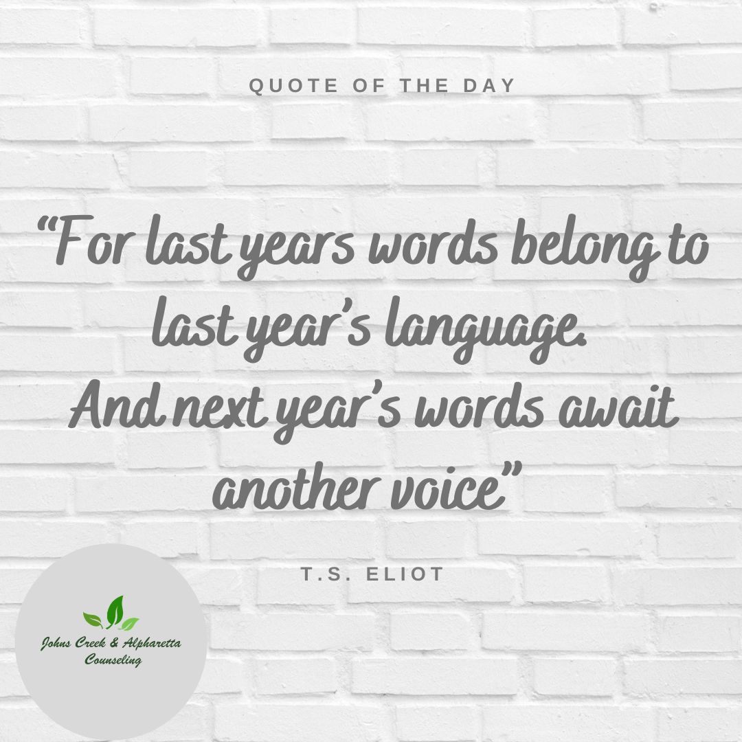 JCACounseling1's tweet photo. Happy New Year! The first Wednesday of the year, and what better quote than the one right here.

Don’t forget to check out our blog for more content: https://t.co/RrmWa1Mmxg  
#Newyear #NewYear2021 #jcac #Atlanta #MentalHealthAwareness  #quoteoftheday #WednesdayMotivation https://t.co/Yrf50p71OF