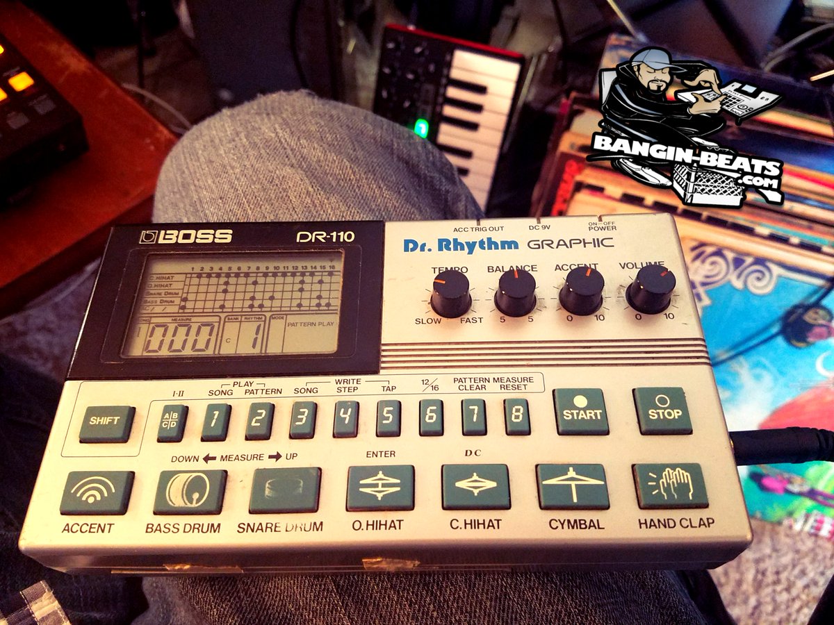 The first actual drum machine I ever owned.. The DR110.. Used to bang our beats on the back of a Centro bus.. 

#bossdrrthythm #drrhythm #dr110 #vintagedrummachine #drummachine #banginbeats #hiphopproducer #production #boombaptist  #beatmaker #producer