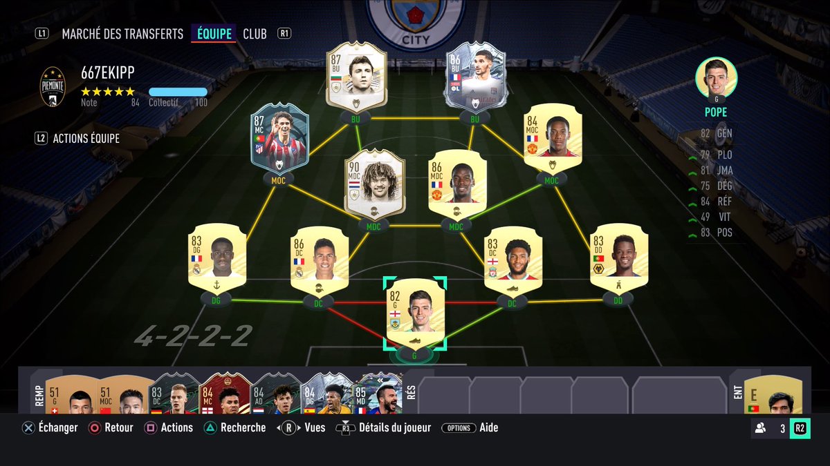 yonnexleloup's tweet photo. @TwinsFifaHD In game je change aouar et Félix j’ai pack gullit dans le sbc icône base moyen j’ai en invendable varane gomez gullit Félix aouar pogba plus 100k et je pense changer stoickov pour suker middel bonne journée à vous les frères https://t.co/9aC17fUTdR