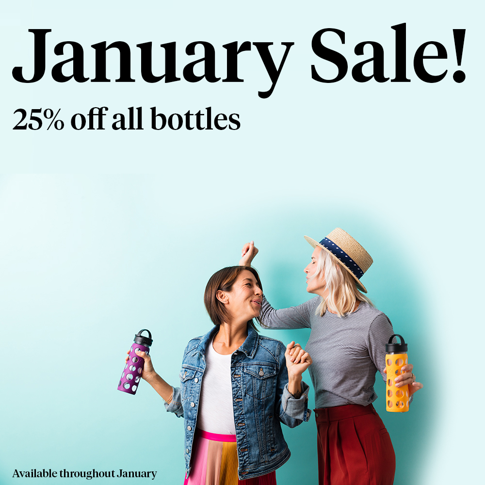 During January, enjoy 25% off all bottles on the site! > > > Shop now ow.ly/VFP950D1j47